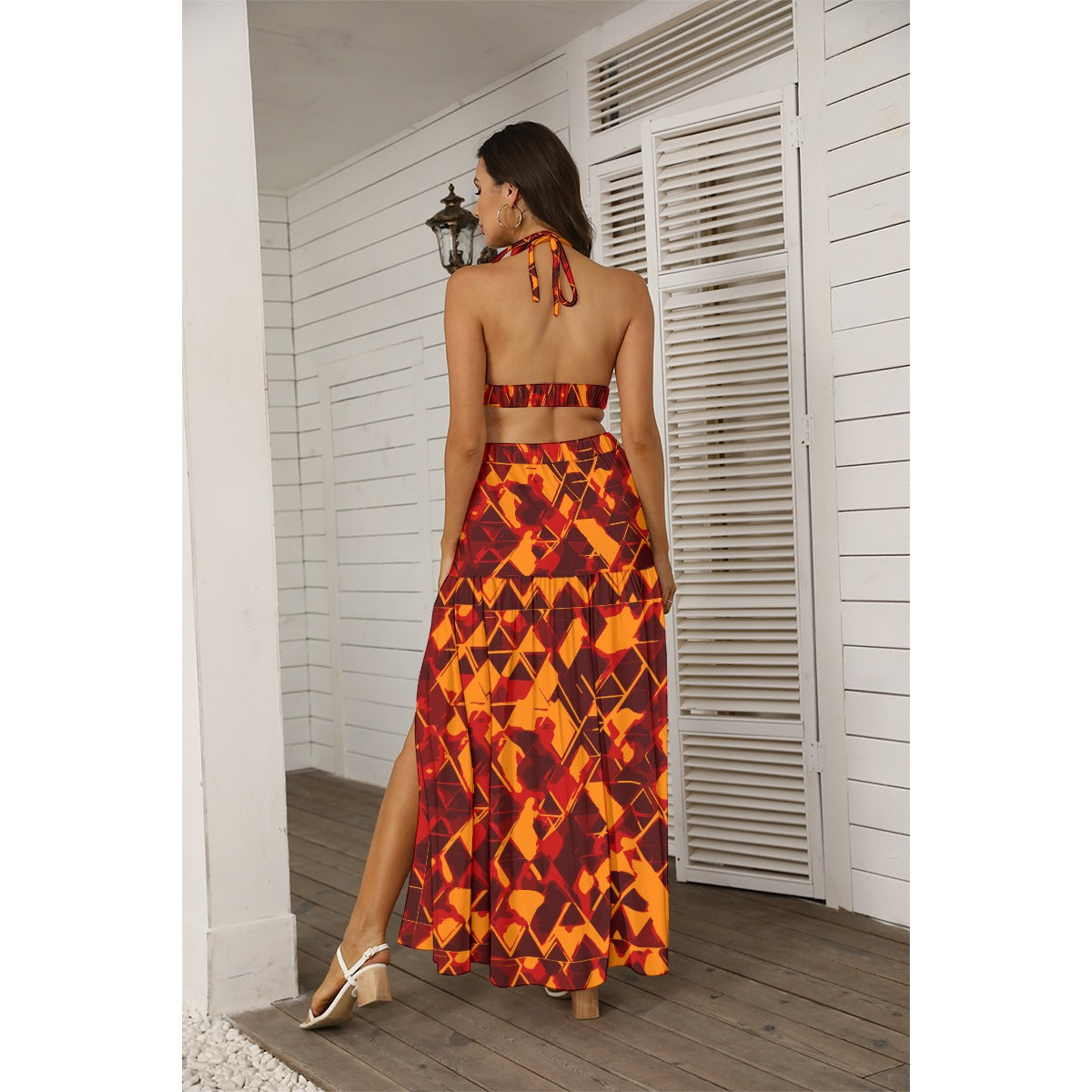 Kamohoali`i | Tie Back Wrap Dress