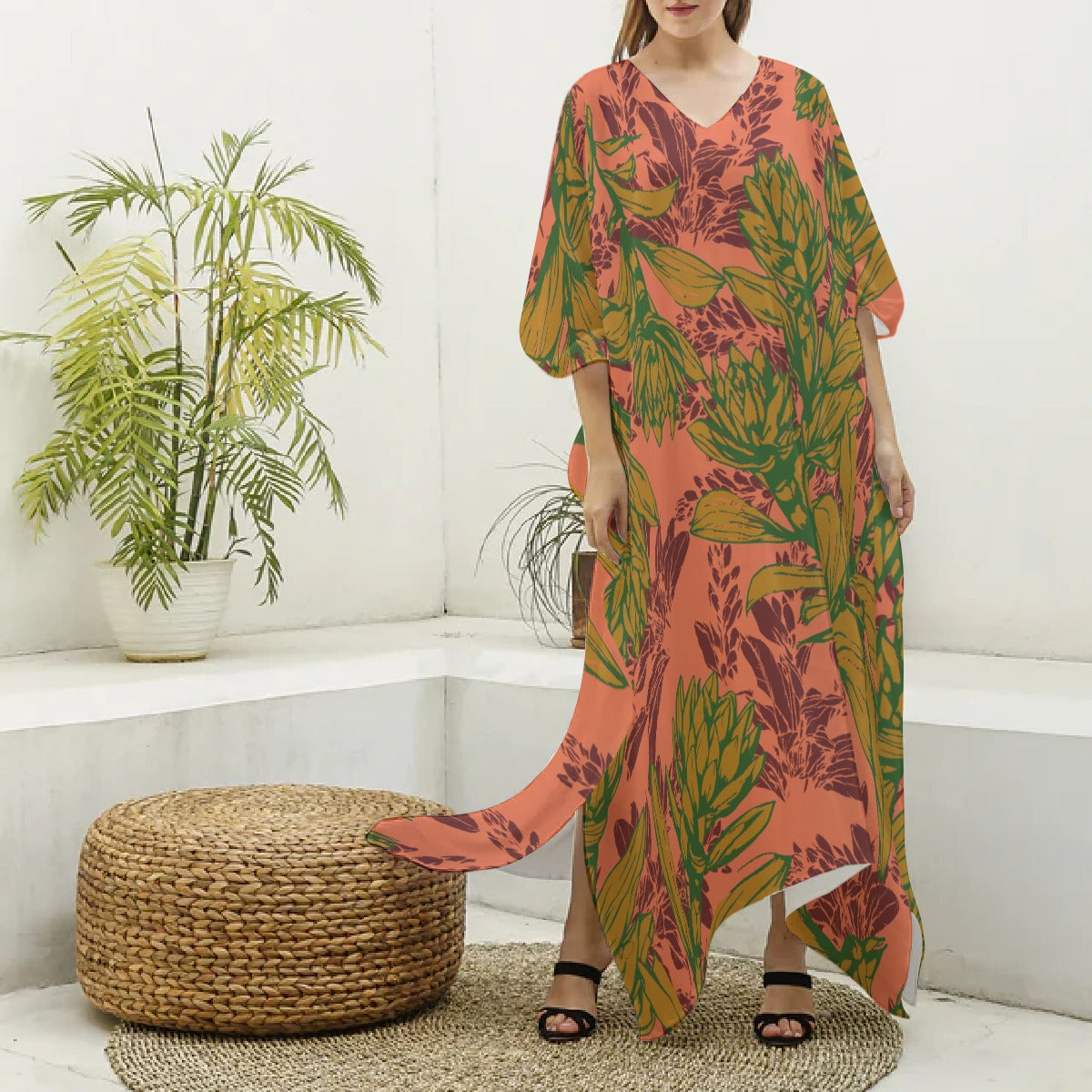 Pua `Olena | The Silk V-neck Kaftan